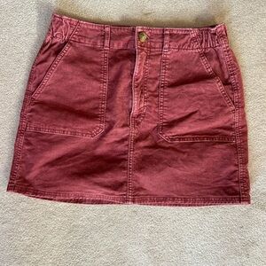 Stylish Burgundy Women's Skirt
